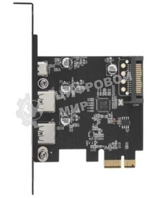 Контроллер USB 3.1 Gembird SPCR-03 в разъем PCI-e, 2xUSB-A + 1xType-C