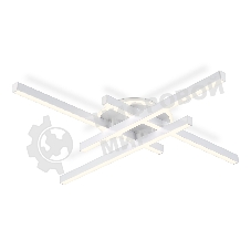 Потолочный светодиодный светильник Ambrella light FL6281 WH белый 58W 3000K-6400K 700*700*85 (ПДУ ИК)