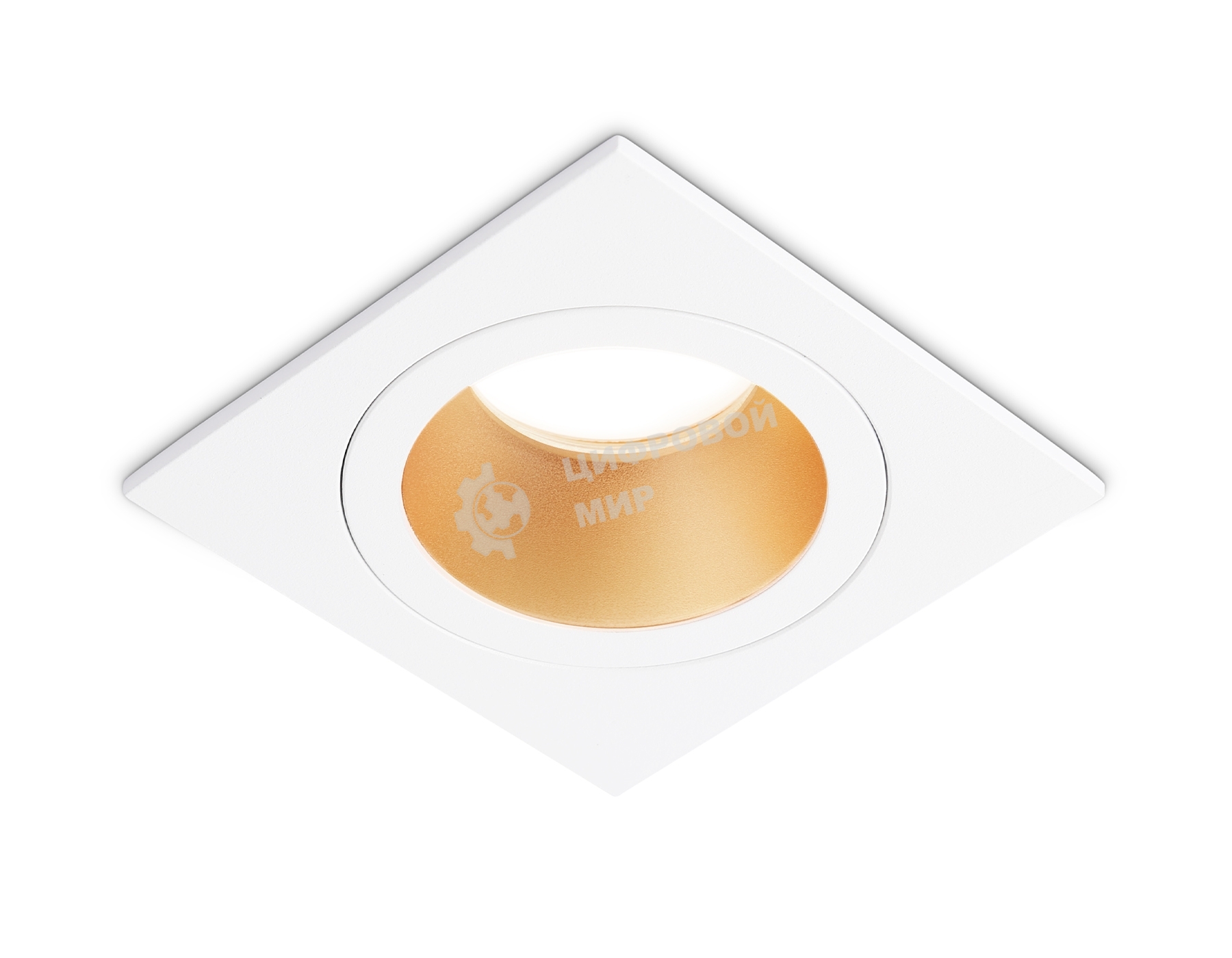 Встраиваемый точечный светильник Ambrella light TN102827 WH/GD белый/золото GU5.3 92*92*50