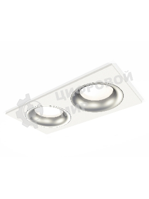 Комплект встраиваемого светильника Ambrella light XC7635004 SWH/MCH белый песок/хром матовый MR16 GU5.3 (C7635, N7013)