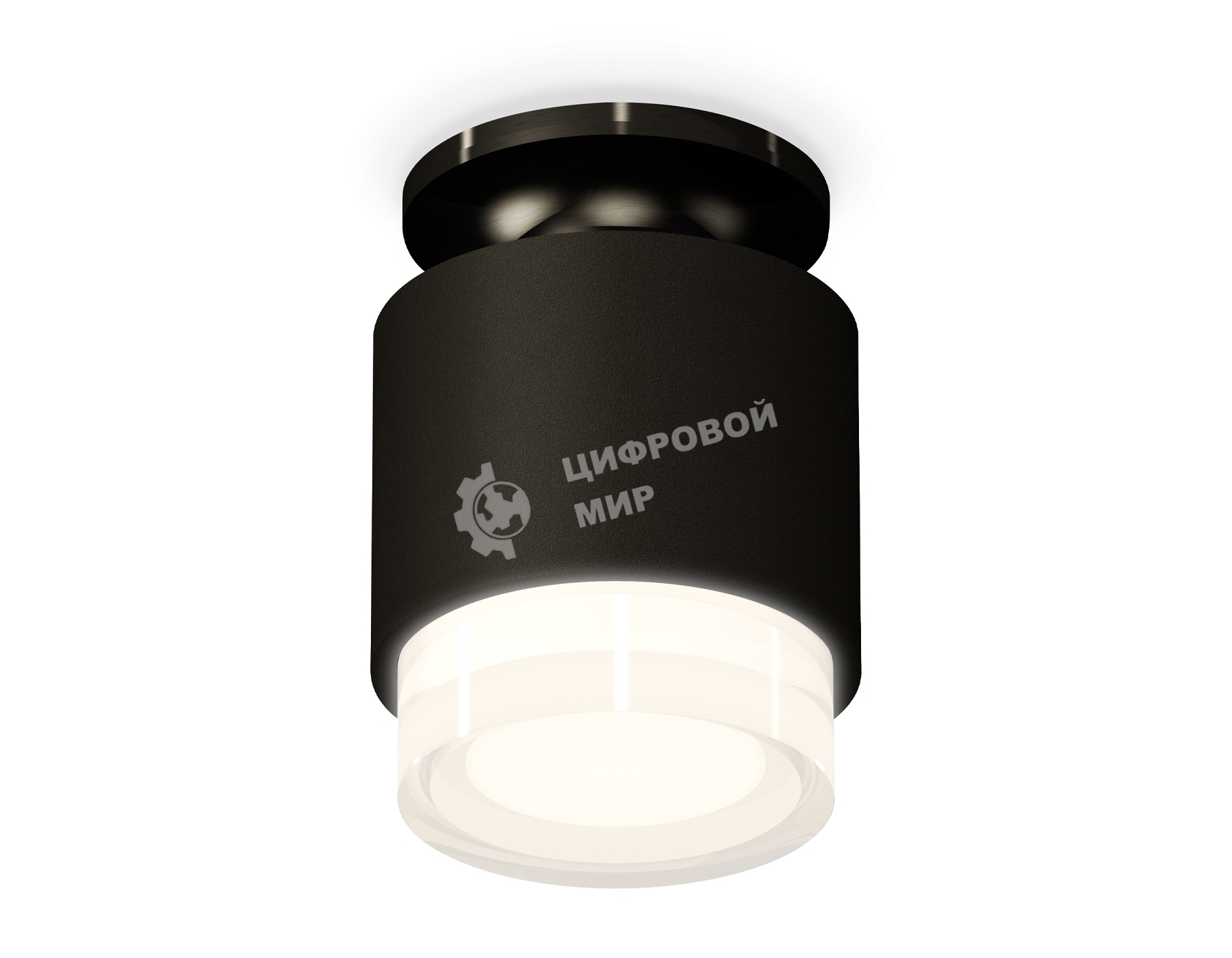 Светильник Ambrella Light XS7511065 SBK/PBK/FR черный песок/черный полированный/белый матовый MR16 GU5.3 (N7926, C7511, N7160)