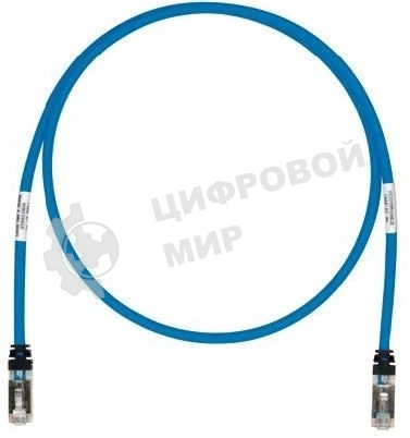 Патч-корд Panduit STP6X6MBU S/FTP вилка RJ-45-вилка RJ-45 кат.6А 6м синий CM/LSZH