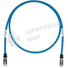Патч-корд Panduit STP6X6MBU S/FTP вилка RJ-45-вилка RJ-45 кат.6А 6м синий CM/LSZH