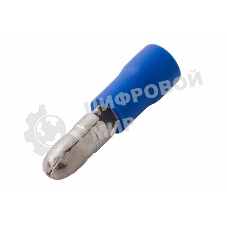 Разъем штекерный изолированный Rexant штекер 4 мм 1.5-2.5 мм² (РШи-п 2.5-4/РШИп 2-5-4) синий