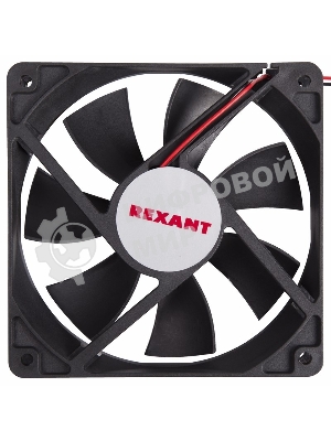 Вентилятор для корпуса Rexant RX 12025MS 24VDC черный, 120 мм, 2200 об/мин, 35 дБ, 2 pin