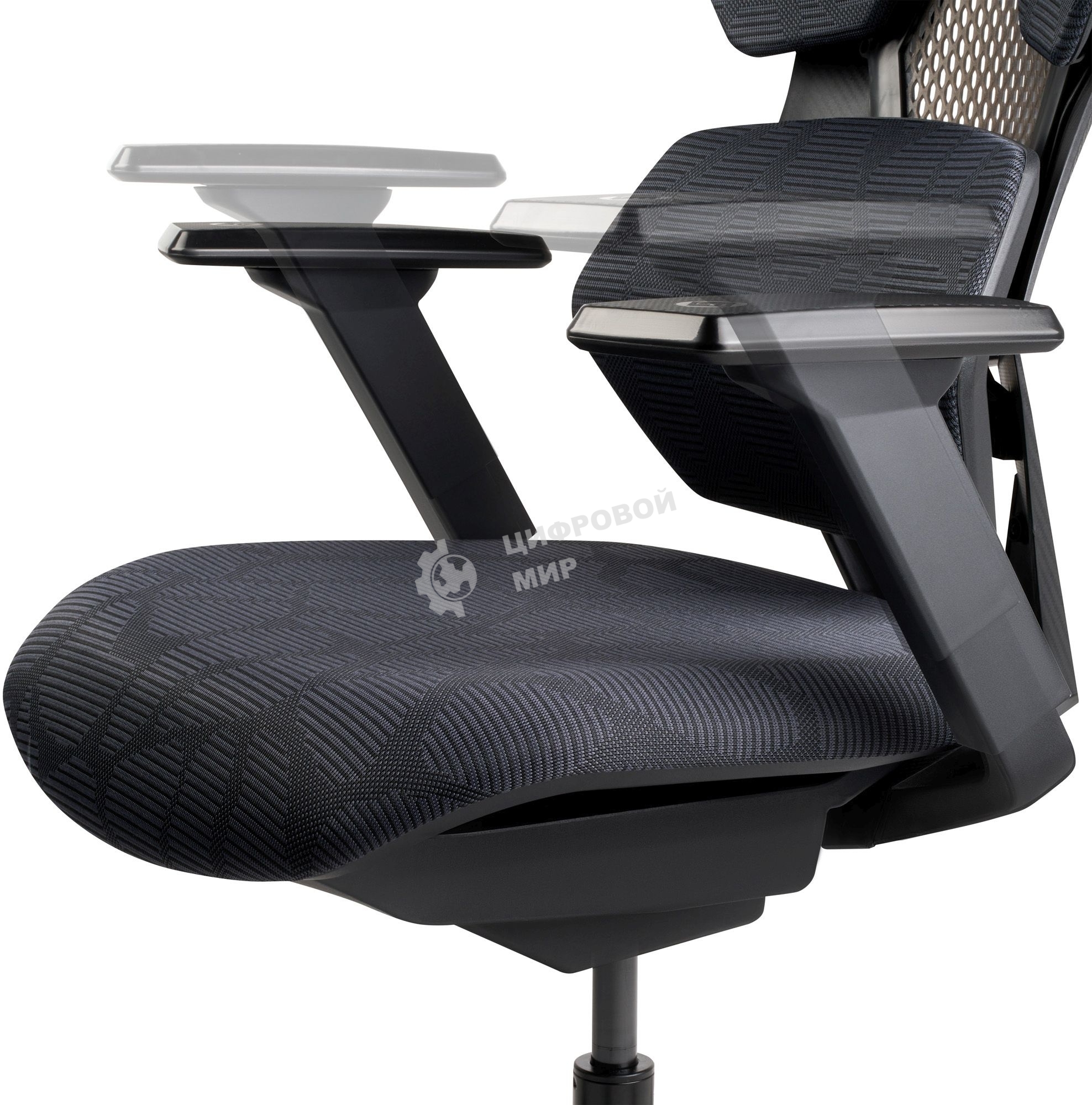 Кресло игровое GMNG GG-CH110B черный сиденье черный сетка/ткань с подголов. крестов. пластик черный пластик черный