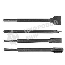 Набор буров Matrix по бетону, 6-8-10х160, 8-10-12х210, 10-12-14х260 мм, зубила 4шт., в боксе