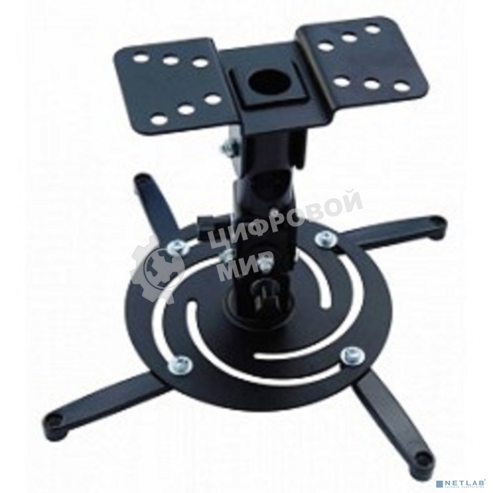 Кронштейн для проектора Cactus CS-VM-PR04-BK черный макс.10кг настенный и потолочный поворот и наклон