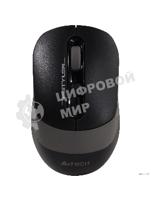 Мышь беспроводная A4Tech Fstyler FG10S черный/серый, 2000 dpi, радиоканал, USB, кнопки - 4
