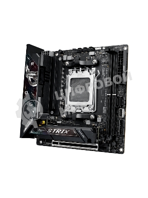 Материнская плата ASUS ROG STRIX B850-I GAMING WIFI, AM5, AMD B850, 2xDDR5, 2xM.2, 2xSATA, PCIe 4.0 x16, 1xHDMI, 1xUSB Type-C, 1x2.5Gb LAN, Wi-Fi 7, Bluetooth 5.4, 5xUSB-A 10Gbps, 1xUSB-C 20Gbps, 2xUSB-A 2.0, 3x3.5 мм, S/PDIF, 7.1, Mini-ITX
