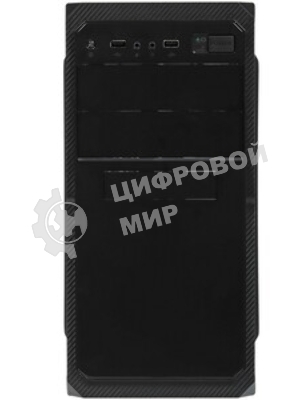 Компьютерный корпус Minitower ExeGate BA-202-UNS350 (mATX, БП UNS350 с вент. 12см, 2хUSB, аудио, черный)