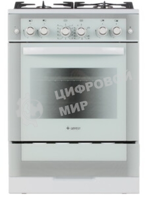 Плита газовая Gefest ПГ 6500-02 0042 белый, конфорок 4 шт, духовка 52 л, 60 см x 85 см x 60 см