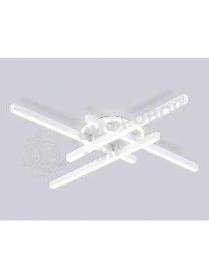 Потолочный светодиодный светильник Ambrella light FL6281 WH белый 58W 3000K-6400K 700*700*85 (ПДУ ИК)