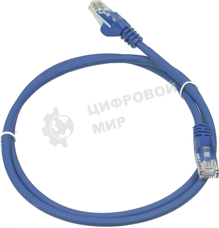 Патч-корд LANMASTER UTP LAN-PC45/U5E-1.0-BL вилка RJ-45-вилка RJ-45 cat.5е 1м синий LSZH (уп.:1шт)