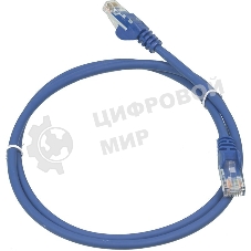 Патч-корд LANMASTER UTP LAN-PC45/U5E-1.0-BL вилка RJ-45-вилка RJ-45 cat.5е 1м синий LSZH (уп.:1шт)