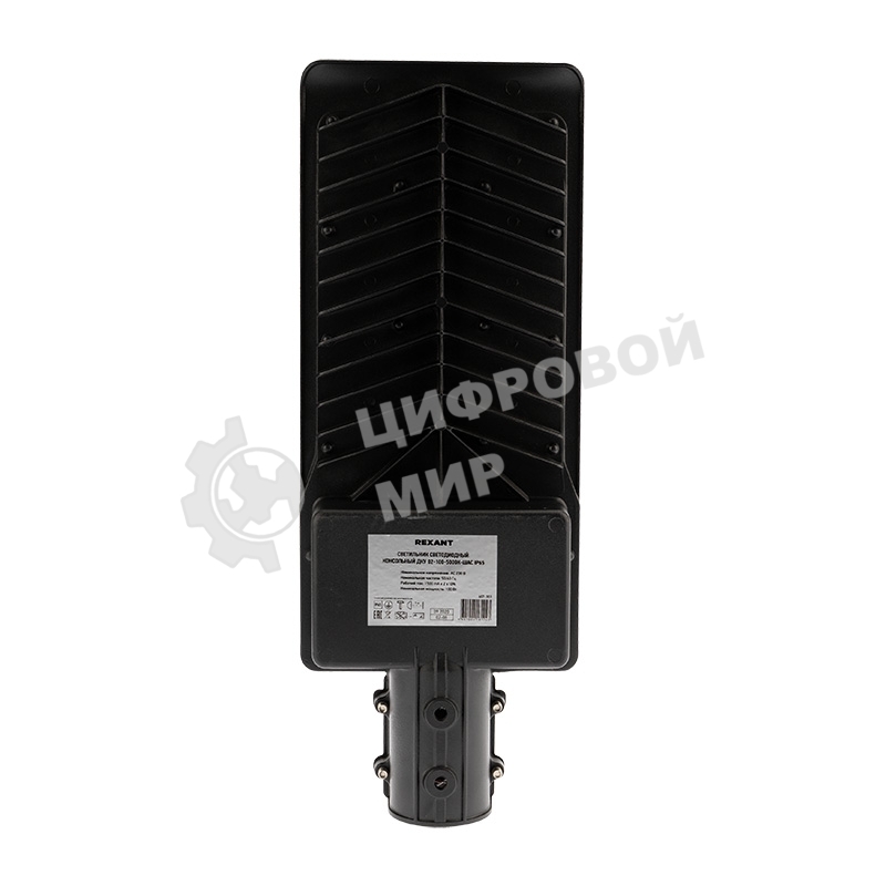 Светильник светодиодный консольный Rexant ДКУ 02-100-5000К-Ш асимметричный IP65 черный