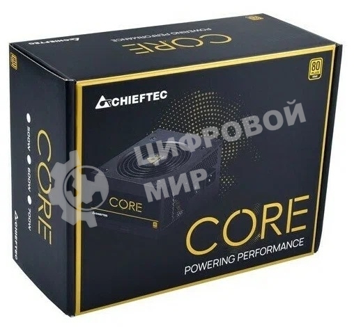 Блок питания Chieftec BBS-500S-Bulk, 500Вт, 80 PLUS Gold,120мм, черный