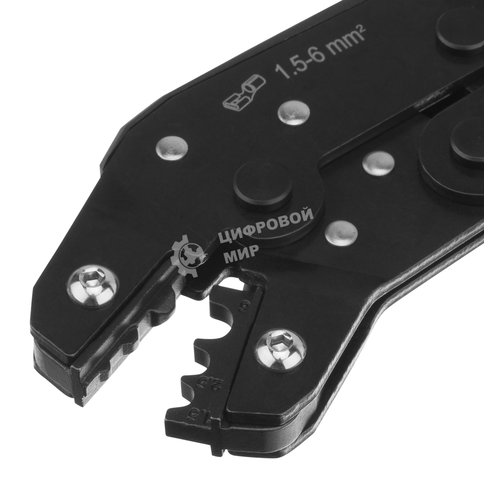 Клещи для обжима неизолированных наконечников Denzel НК и НВ, разъемов РП, 1,5 - 6 мм2