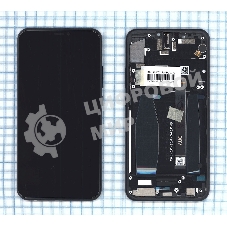 Дисплей для Asus ZenFone 5Z ZS620KL черный с рамкой