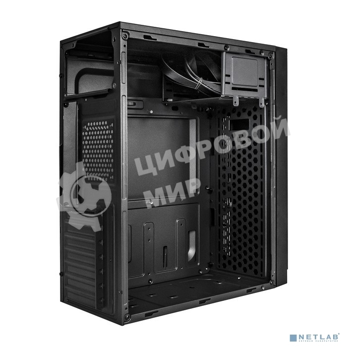 Компьютерный корпус Miditower ExeGate EX290190RUS AA-442U2-AA500 (ATX, AA500 8 см, 1хUSB+2хUSB 3.0, аудио, черный)