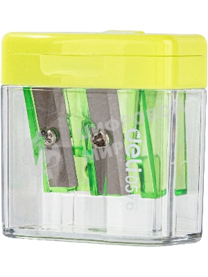 Точилка для карандашей ручная Deli E0576, 2 отверстия, пластик, ассорти