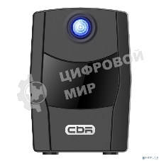 Источник бесперебойного питания CBR QTM-650T-2F-LCUC Line Interactive 650VA/360W 7Ah12V 2 x Shuko, HID-USB, RJ45/11