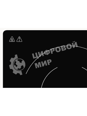 Встраиваемая варочная панель MHE 6022 электрическая, 60 см, 4 конфорки, черный