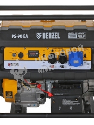 Электрогенератор бензиновый Denzel PS 90 EA, 9 кВт, 85 дБ, 92 кг