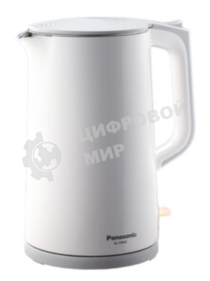 Чайник электрический Panasonic NC-CWK50 1.7 л, 1500 Вт, белый корпус: нерж.сталь/пластик