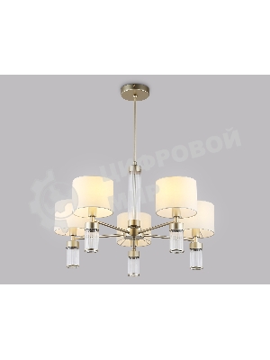 Люстра Ambrella light LH71301/5 CGD/WH золото/белый E14/5 max 40W D680*740