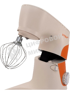 Миксер Vitek VT-PM0331 кремовый, стационарный, 1800 Вт, 5.5 л, 10 скоростей
