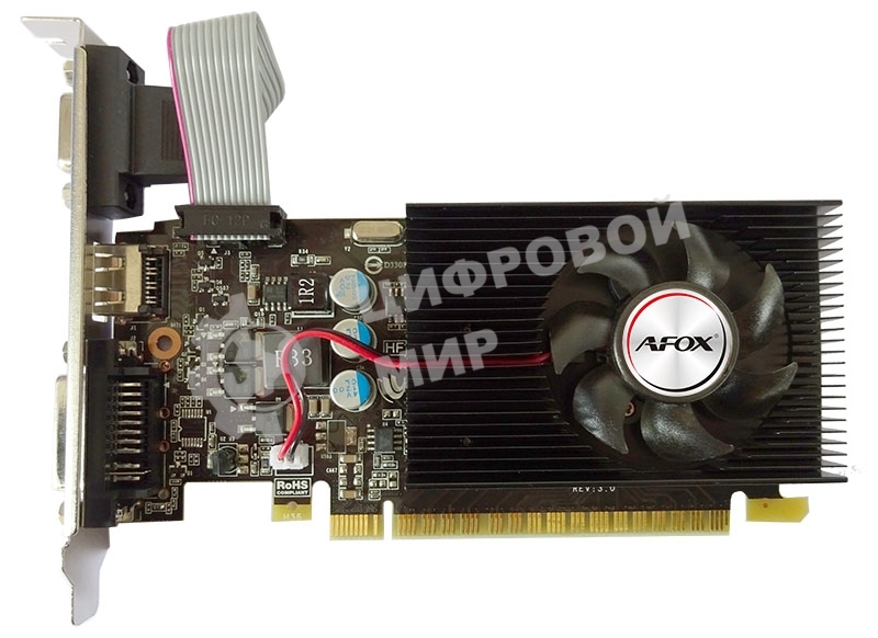 Видеокарта AFOX Geforce GT730 1Gb DDR3 128Bit DVI HDMI VGA LP Single Fan