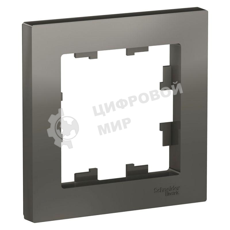 Рамка 1-м AtlasDesign сталь SchE
