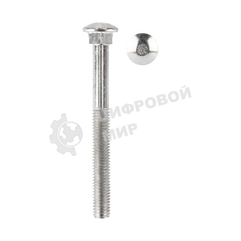 Болт мебельный Kranz DIN 603, 8х80, упаковка поставщика (20 кг./620 шт.)