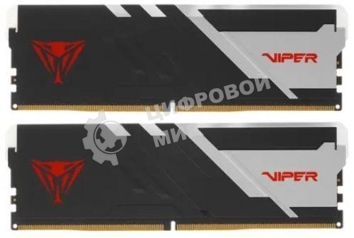 Оперативная память Patriot Viper Venom, DDR5, 32GB (2x16GB), 5600MHz, CL36, DIMM, с радиаторами, RGB, черный