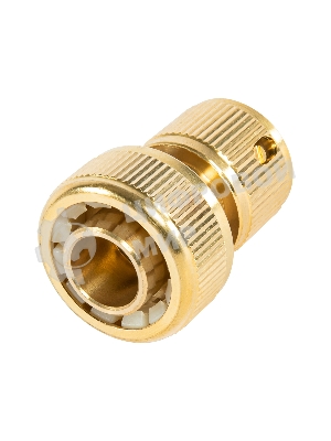 Соединитель Palisad латунь быстросъемный для шланга 3/4'' аквастоп