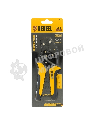 Клещи для обжима неизолированных наконечников Denzel НК и НВ, разъемов РП, 1,5 - 6 мм2