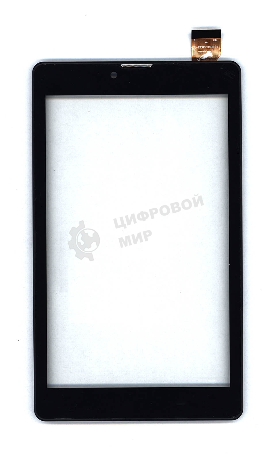 Сенсорное стекло (тачскрин) для Irbis TZ781 черное с рамкой