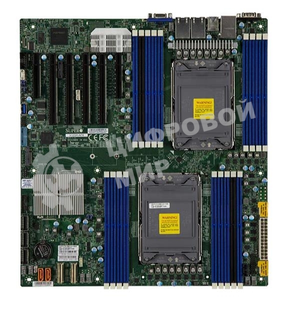 Материнская плата серверная Supermicro X12DPI-N6-B, сокет LGA4189, Intel C621A, DDR4 ECC, 18xDDR4, 4xPCIe 4.0 x16, 2xPCIe x8, M.2, SATA-III, 2xGigabit Ethernet, 4xUSB 3.2, VGA, COM, E-ATX