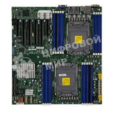 Материнская плата серверная Supermicro X12DPI-N6-B, сокет LGA4189, Intel C621A, DDR4 ECC, 18xDDR4, 4xPCIe 4.0 x16, 2xPCIe x8, M.2, SATA-III, 2xGigabit Ethernet, 4xUSB 3.2, VGA, COM, E-ATX
