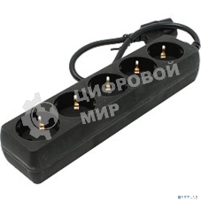 Удлинитель для ИБП ExeGate EX221200RUS SPU-5-0.5B (5 розеток, 0.5м, UPS вилка IEC320-C14, черный)