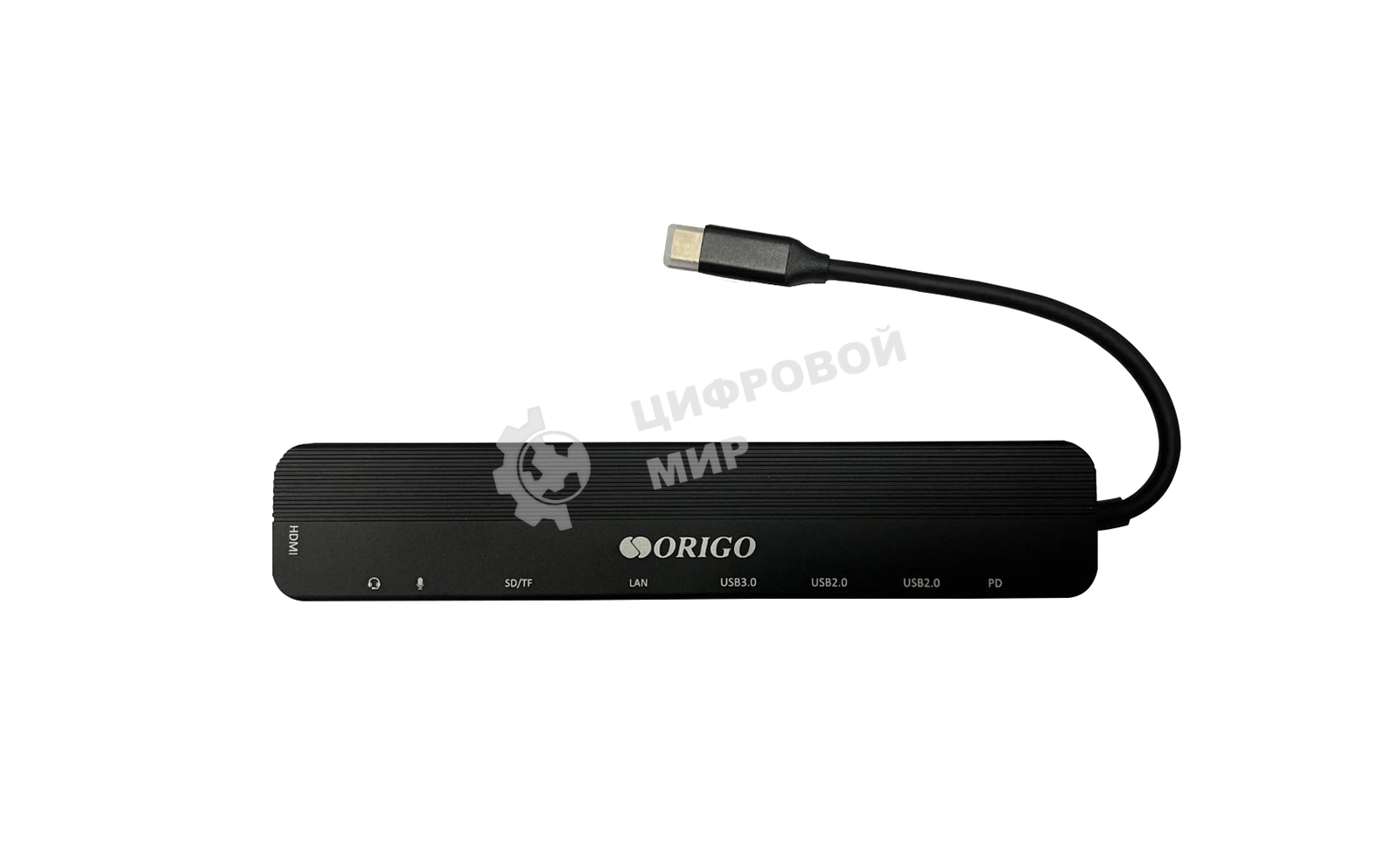Док-станция USB-C 9-в-1 ORIGO OU3350SNPD/A1A USB 3.0, 2xUSB 2.0, USB-C/PD 3.0, HDMI, Gigabit LAN, SD/TF/microSD, TRRS, Mic