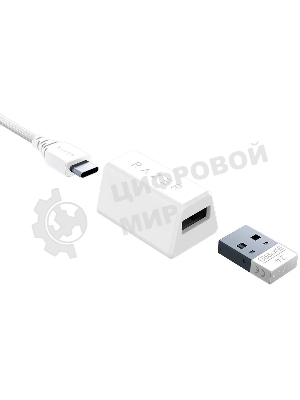 Мышь беспроводная/проводная Razer Basilisk V3 Pro 35K белый, 35000 dpi, радиоканал, Bluetooth, USB, кнопки - 11