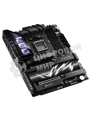 Материнская плата ASUS ROG CROSSHAIR X870E HERO, AM5, AMD X870E, 4xDDR5, 4xSATA, 5xM.2, 2xPCI-E 5.0 x16, 1xHDMI, 2xUSB-C (видео), 2x 5Gb LAN, 6xUSB-A 3.2 Gen 2, 2xUSB-C 3.2 Gen 2, 2xUSB4, 2x3.5 мм, 7.1, ATX