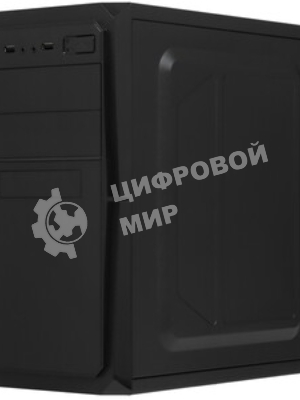 Компьютерный корпус Minitower ExeGate BA-202-UNS350 (mATX, БП UNS350 с вент. 12см, 2хUSB, аудио, черный)