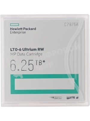 Картридж Hewlett-Packard LTO-6 Ultrium 6.25Tb (C7976A)