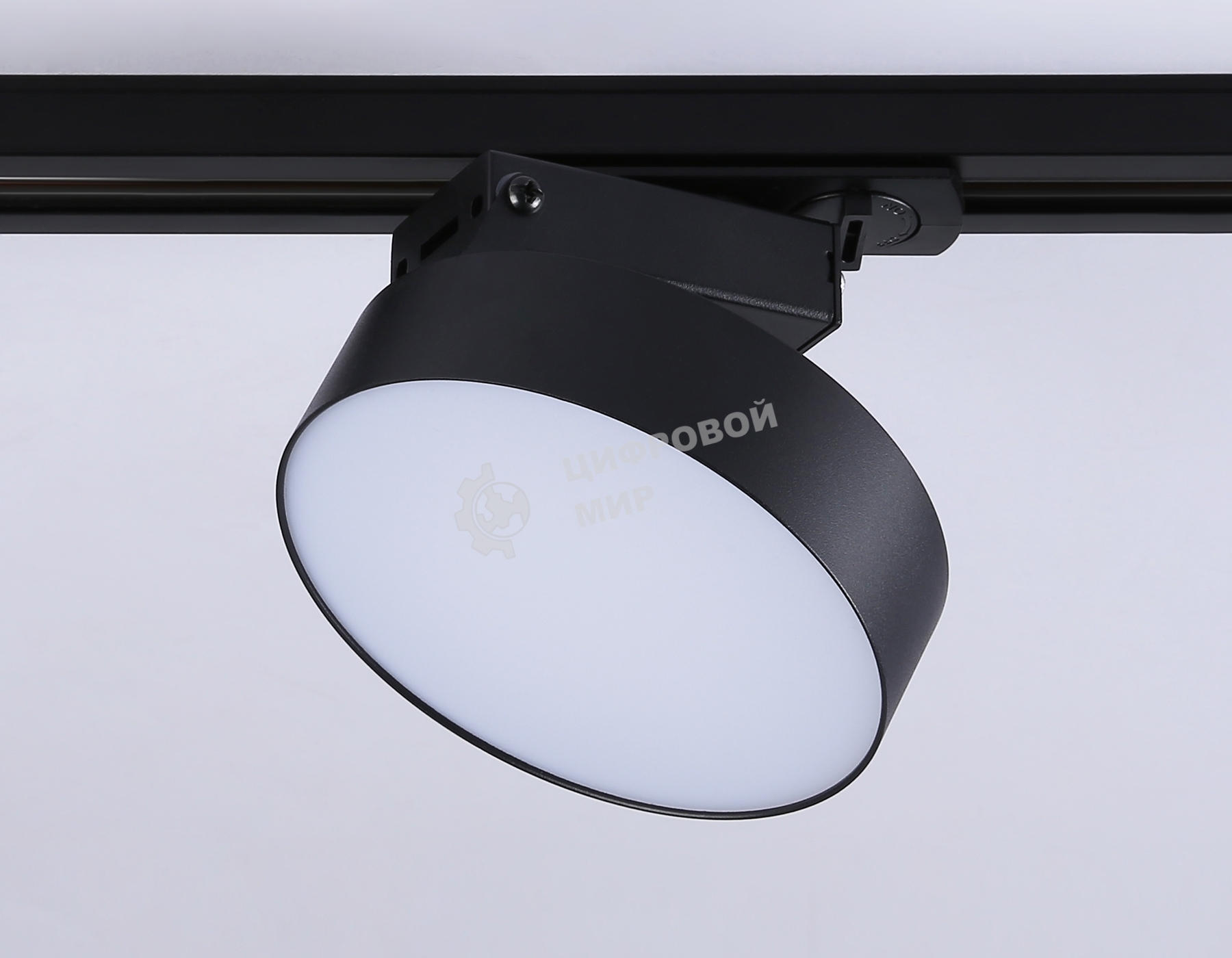Трековый однофазный светодиодный светильник Ambrella light GL6839 BK черный LED 15W 3000K D115*80
