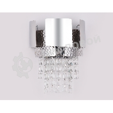 Светильник Ambrella light TR5250/2 SL/CL серебро/прозрачный E14/2 max 40W 270*240*150