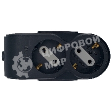 Ovivo Колодка 2-местн. с/з черная 700-080000-112