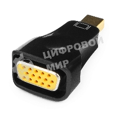Переходник miniDisplayPort - VGA, Cablexpert A-mDPM-VGAF-01, 20M/15F, черный, пакет